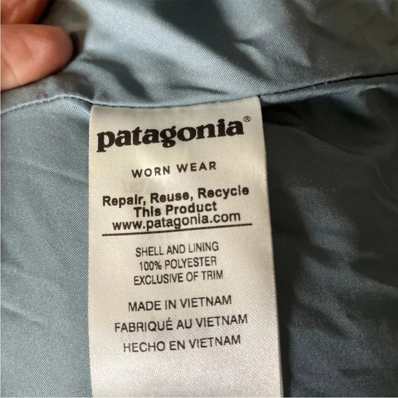 Patagonia Los Gatos Vest Women’s Size Large Teal Green Fleece Full Zip Sherpa - Picture 7 of 8